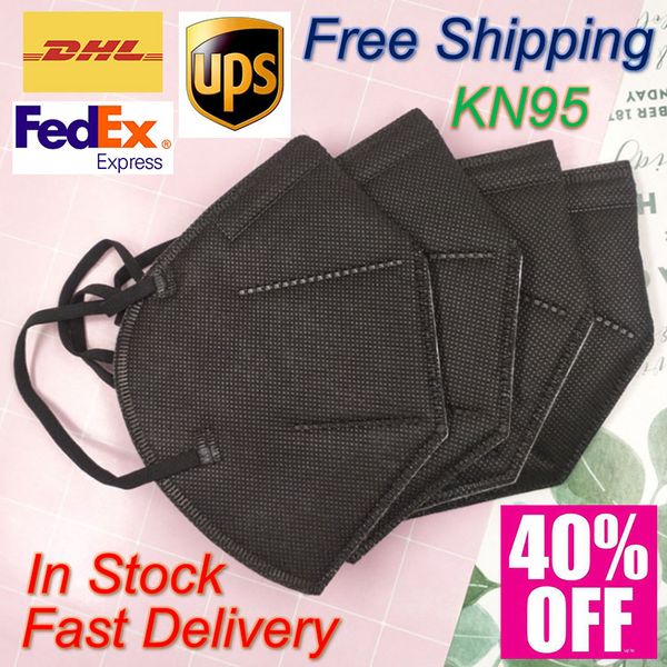 

3 цвета KN95 Без респиратора дыхательный клапан Используйте DHL UPS FedEx голодает корабль прибытия GB2626-2006 Face Mask РМ2,5 Защитная маска