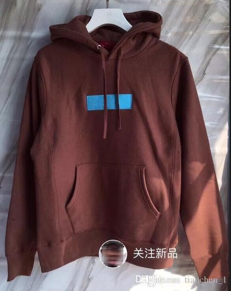 

бренд top моды качество новый цвет коробки логотип балахон hip hop streetwear классическая вышивка письмо marka руно hoodie осень зима пальт, Black