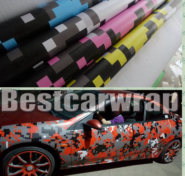 Camo Vinyl Wrap Car Sticker Scooter Motorcycle Decal 4 Colors Digital Camouflage