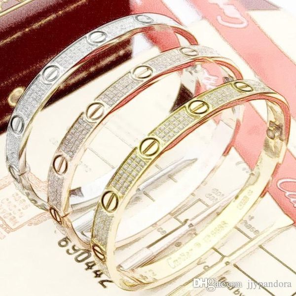 

fahmi 2019 brand design ten nail star bangle titanium steel 16.19 size silver rose gold optional female charm bangle