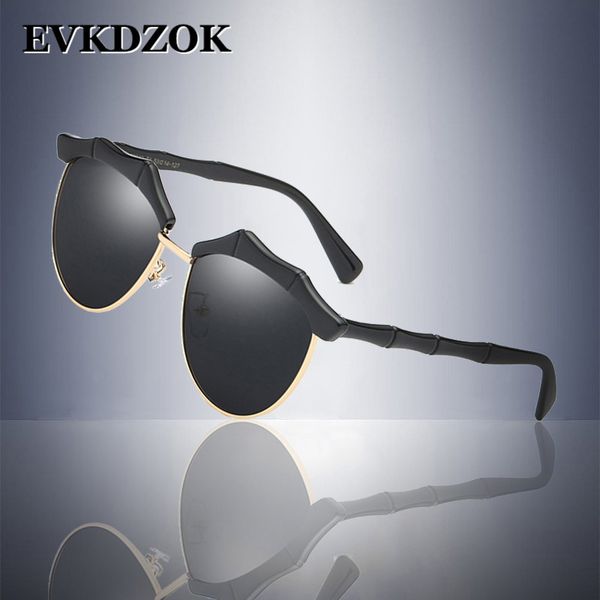 

fashion color design sunglasses women polarized retro new sunglasses bamboo carvings 6 colors square sport sun glasses men, White;black