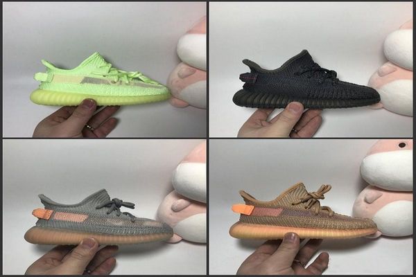 

младенец 3m статическая v2 дети кроссовки черный белые кроссовки большой маленький мальчик девочка дети малышей глина молодежи баскетбольные, Black