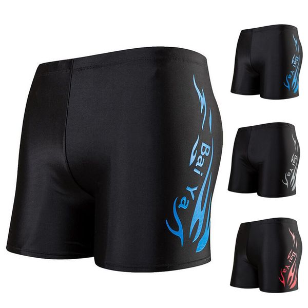 

flame pattern men male swimming swimwear boxer shorts bathing suit trunks swim beach wear briefs swimsuit beachwear plus size