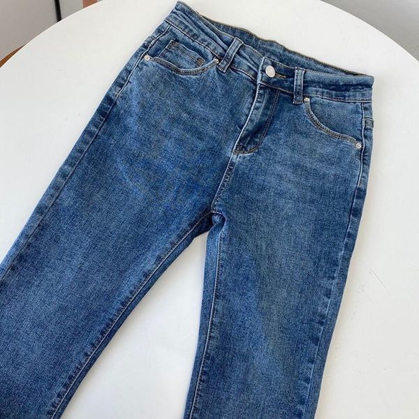 

women jeans pants classic timeless denim blue pants