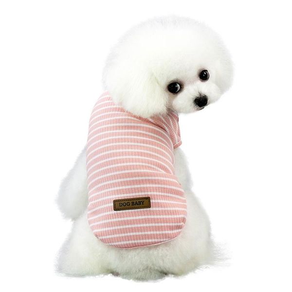 

hip hop 2019 new dog summer vest cotton pet clothes for small dogs chihuahua clothing for puppy outfits breathable teddy t-shirt