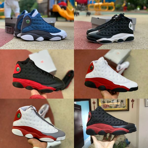 

wholesale 13 13s men basketball shoes reverse he got game cap and gown black island green bred court purple carmelo anthony stylist sneakers