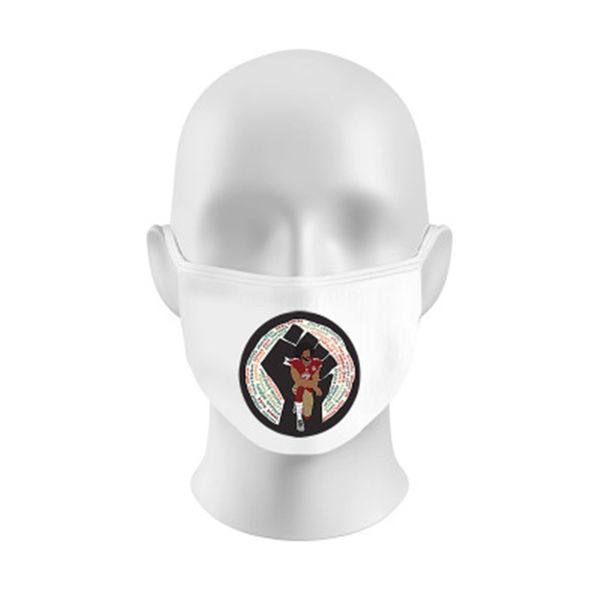 

50 шт маска для лица лед шелковый хлопок uv protection mask многоразовый дизайнер письмо dust солнцезащитный мотоцикл байкер маска # 199