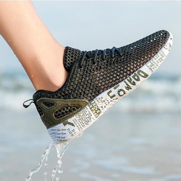 

beach men shoes size 39-46 swimming shoes quick-drying aqua breathable walking on the beach slipper