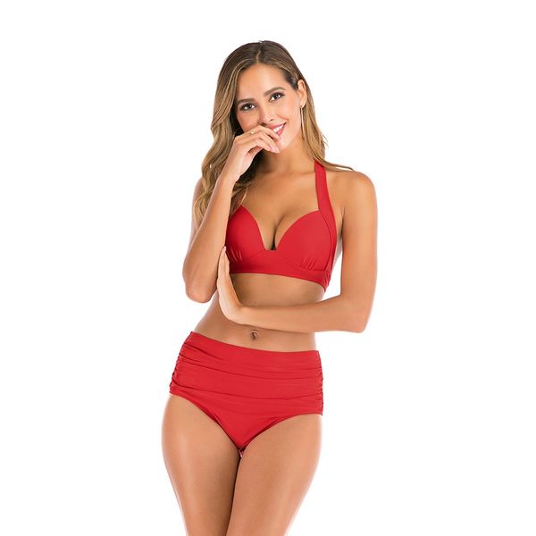 

pink swimwear women bathing suit bandeau bikinis 2020 mujer micro swimsuit female push up two-piece suit summer#223, White;black