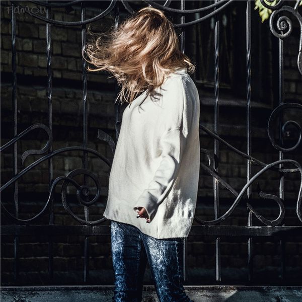 

Pullover Women Sweater Knitting Autumn Winter Casual Solid Vintage Turtleneck Ladies Thick Tops Sw1027 Drop Shipping