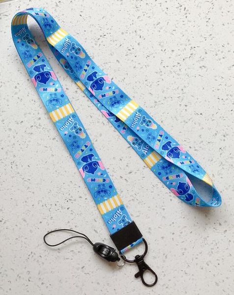 

new 10pcs/20pcs/50pcs/100pcs cartoon lilo & stitch lanyard neck strap lanyard mobile phone key chain id badge key chains, Silver