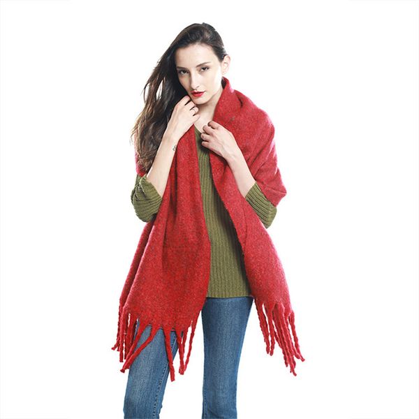 

зимняя женщина имитировала кашемировый шарф мягкие теплые зимние шарфы имитировали кашемировый длинный шарф