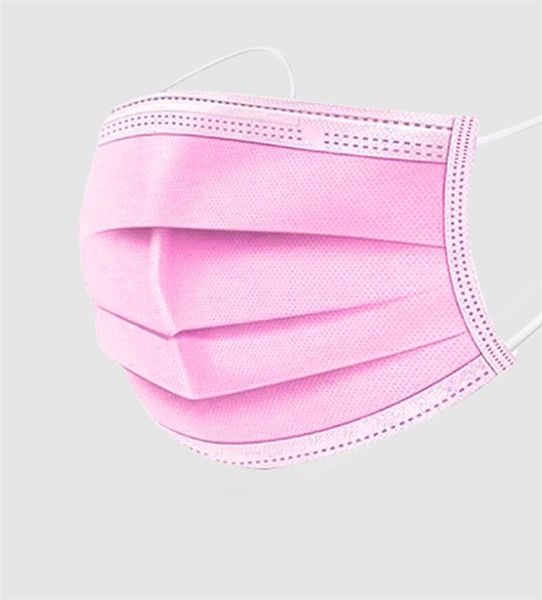 

three layers anti flying spot melt blown cloth filter dust proof breathable and face pink nose mask blac eeke