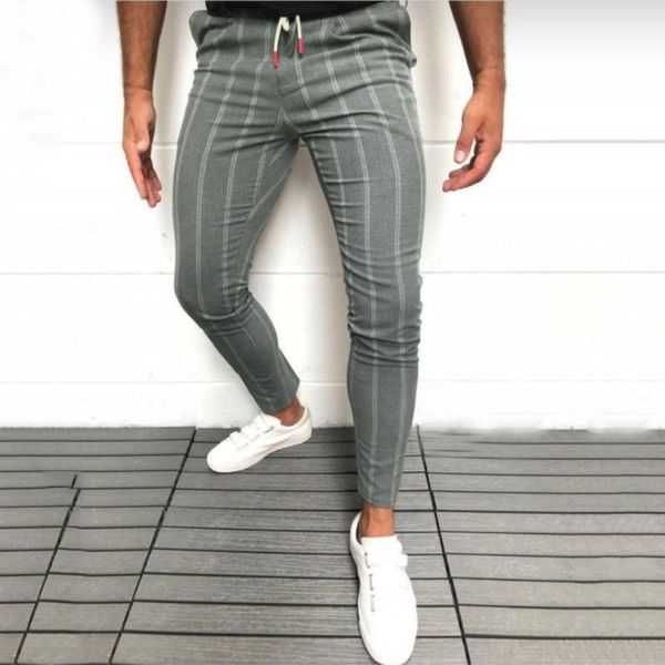 

men sweatpants autumn winter man gyms fitness bodybuilding joggers training pants men casual cotton pencil pants man 2020, Black