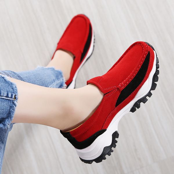 

old shoes female ins tide spring new lazy shoes students wild casual sports flat, Black