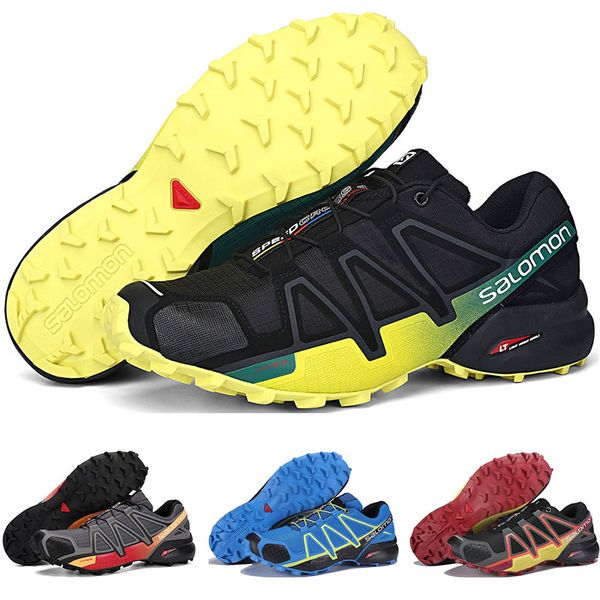 

speed cross 4 cs iv men running shoes outdoor walking jogging sneakers athletic speedcross 4 sports shoes size 40-46, White;red