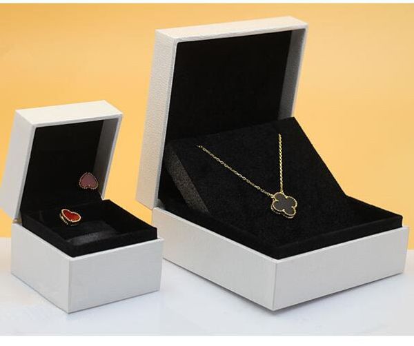 

дизайнерские ювелирные изделия шарм коробки маленькие серьги кольца бусины коробка большой браслет ожерелье коробки подарок ящик для хранени, Black;white
