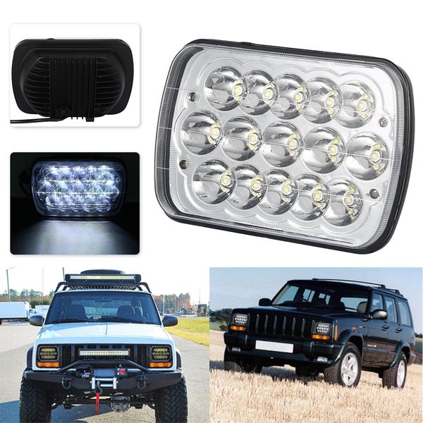 

car led work light 12v-24v 45w 6500k car headlight assembly fog light work bulb professional accessories for off-road