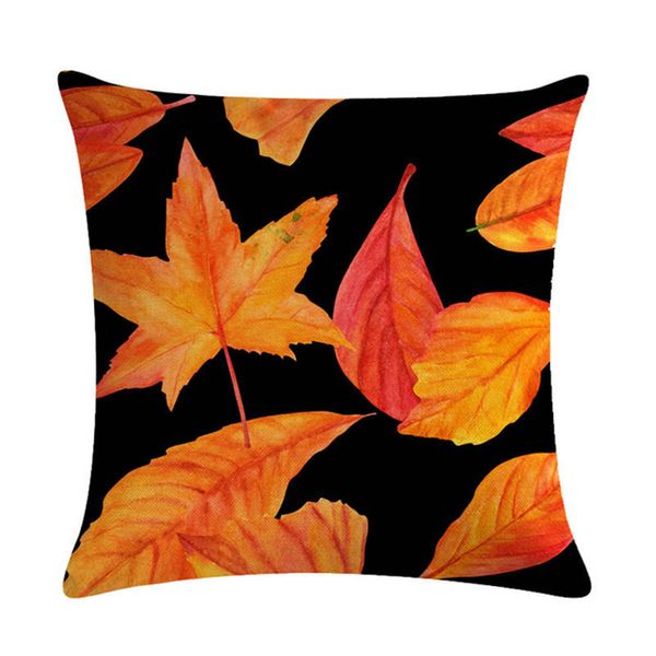 

autumn print cushion cover 45x45cm square tulip flower home living room car decorate throw pillow case
