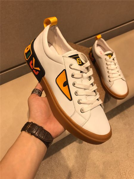 

2020 дизайнер s Мужская обувь мужская роскошная обувь кроссовки Fendi мужская бизнес Повседневная обувь кожаная обувь 38~44 #294