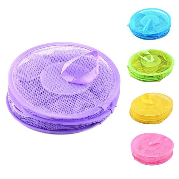 

3 layer drying rack breathable bag hanging cabinets storage mesh cage folding underwear drying basket nets