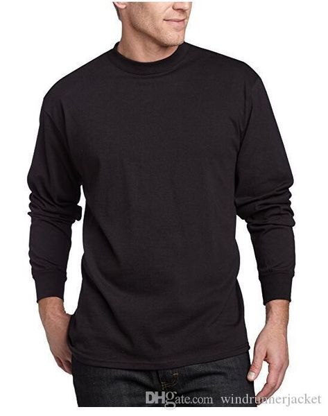

fashion mens designer tshirt spring autumn solid color long sleeve gym tshirt casual mens designer clothes, White;black