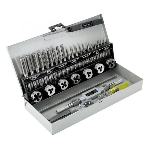 

32pcs/set thread repair tool tap die kit combination remove broken screws bolts screwdriver set