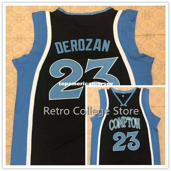 

#23 demar derozan compton high school jersey retro stitched sewn customize any name number xs-6xl vest jerseys ncaa, Gray