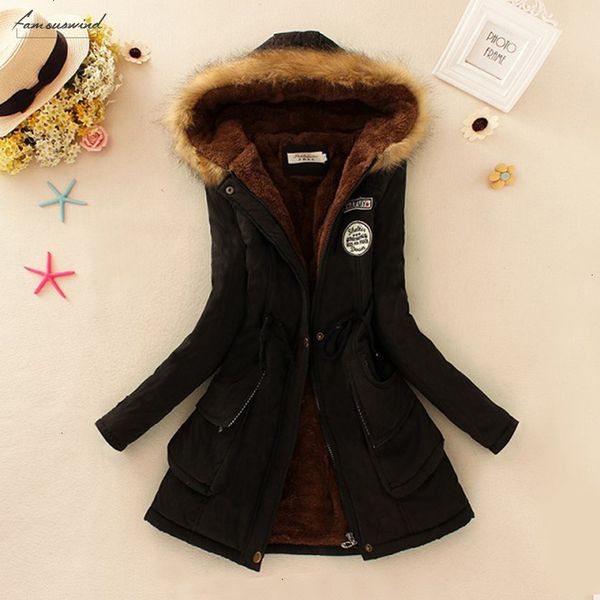 

zipper parkas new female women winter coat thickening cotton winter jacket k001 womens outwear parkas for women winter, Black
