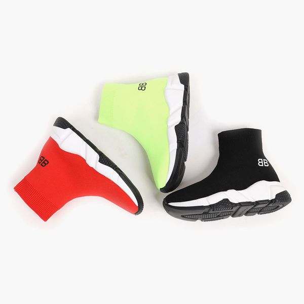 

kids sport shoes brand letter printed solid color breathable sneakers boys girls child causal active running shoes selling, Black;red
