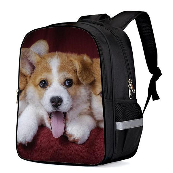 

three puppies on a red blanket lapbackpacks school bag child book bag sports bags bottle side pockets