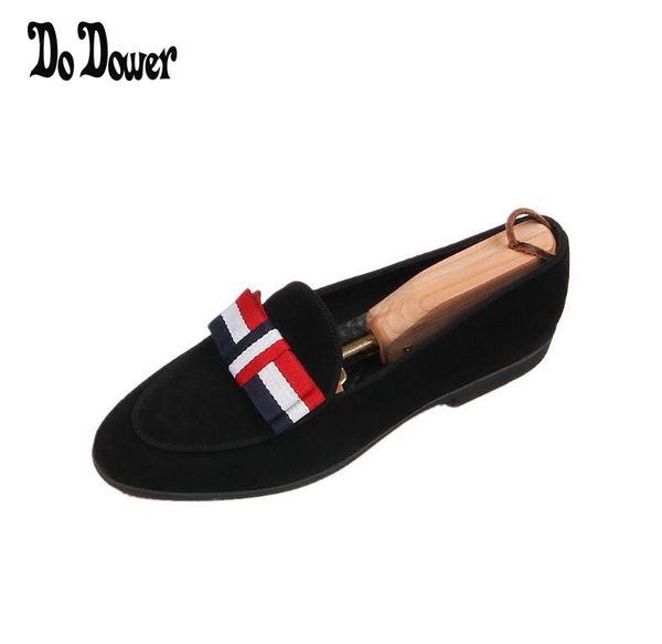 

fashion genuine patent leather men wedding dress shoes with bow tie banquet formal men loafers flats reception party shoes axx968, Black