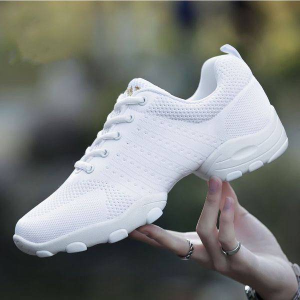 

2020 modern soft men shoes sports increased anti-skid square dance shoes sneakers net jazz fitness team performance