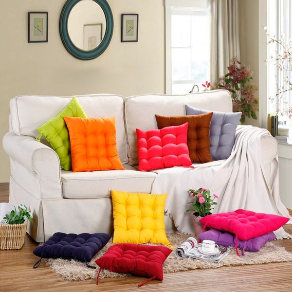 

soft home office square pearl cotton cushion comfortable sitting pillow buttocks chair cushion strap decor winter seat cushion22