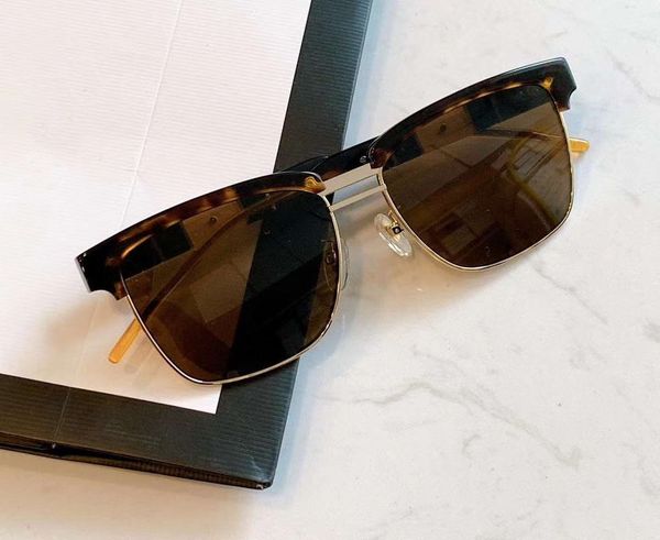 

0603 квадратные солнцезащитные очки havana brown lens 0603s gafas де золь-де-мужские солнцезащитные очки оттенки новый с коробкой, White;black