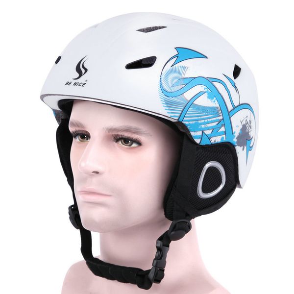 

be nice ski helmet ce certification safety skiing helmet integrally-molded skating skateboard snowboard size 52-61 cm