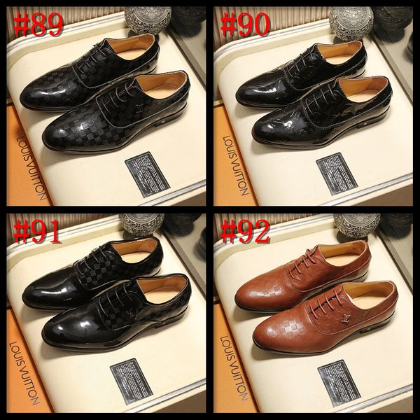 

20fw люкс обуви oxfords бренды кожаные свадебная обувь платье скольжение на мокасины большой размер 38-45 бизнес обувь дизайнеры церемониаль, Black