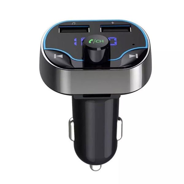 

t24 fast charging easy operation lossless car mp3 player bluetooth intelligent handsphone stable fm abs universal black