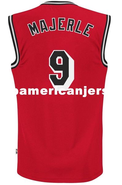 

sewn #9 dan majerle soul jersey red size: small mens vest size xs-6xl stitched basketball jerseys ncaa, Black;blue