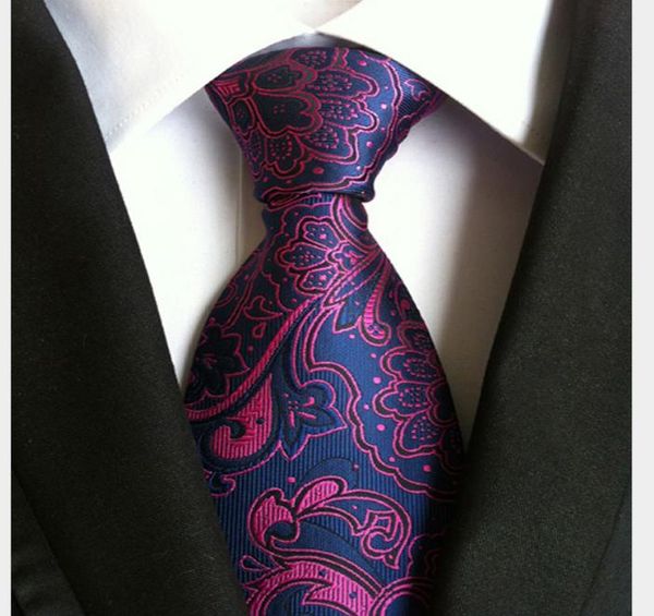 

2019 men's business leisure tie polyester arrow jacquard tie, Blue;purple