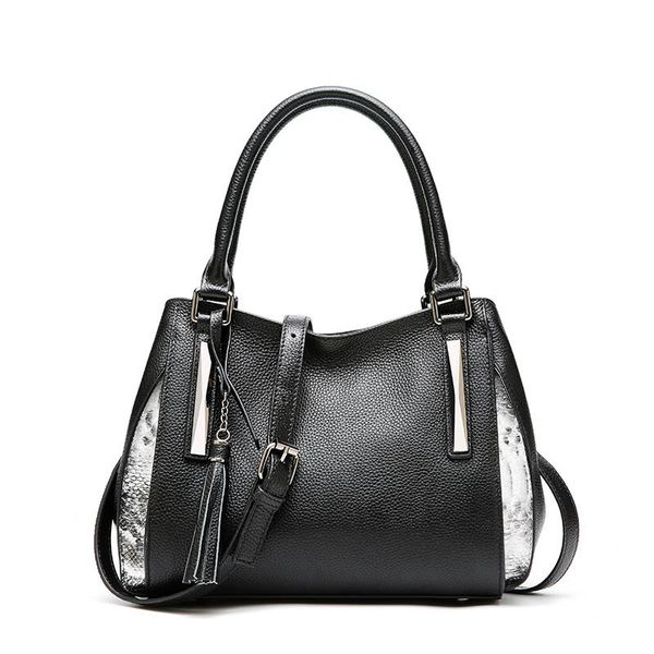 

2019 genuine leather new fashion bag classic retro large capacity handbag shoulder bag ladies style sweet single leisure