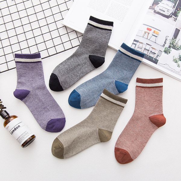 

ins new socks japanese-style womens pure cotton socks socks in tube amoy supply on behalf of sale, Black;white