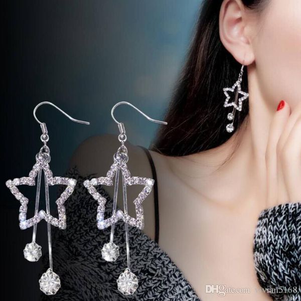 

пѬоой новй дизайн звезда rhinestone кѬиалл еѬебѬнй ад еѬги пиѬинг pentagram , Golden