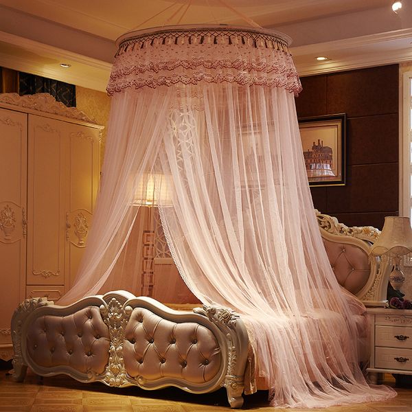 

summer children kid bedding mosquito net romantic baby girl round bed mosquito net bed cover canopy for kid nursery