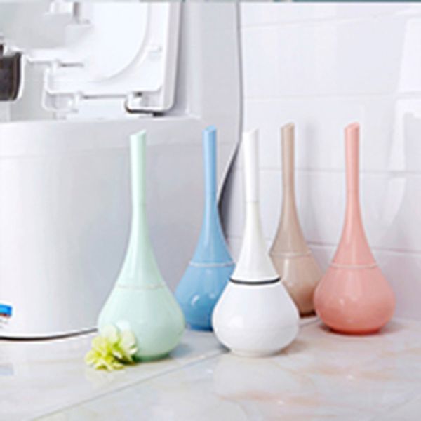 

modern vase shape toilet brush & holder set handle detachable toilet cleaning set lavatory brush & holder