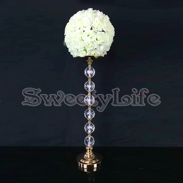 

wedding flower stand acrylic crystal table centerpiece wedding decoration