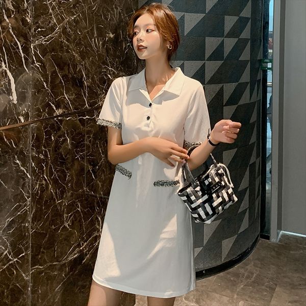 

short-sleeved and trousers t-shirt trousers -shirt female 2019 summer clothes short-sleeved medium-length student loose white upper clothes