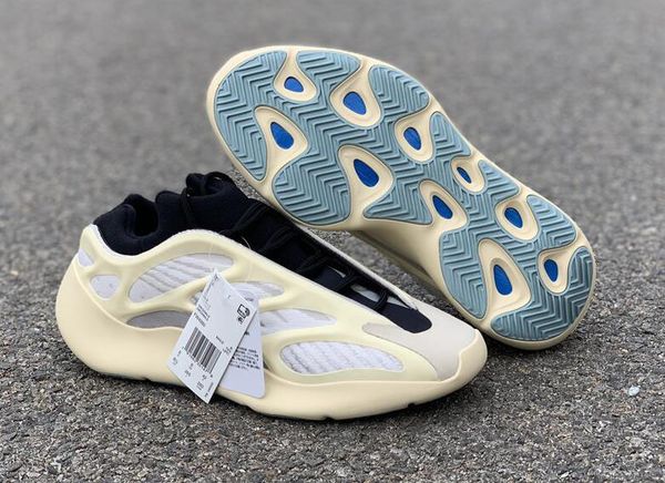 

azael alvah 700 v3 kanye west running shoes white glow in the dark men women fashion sneakers with box