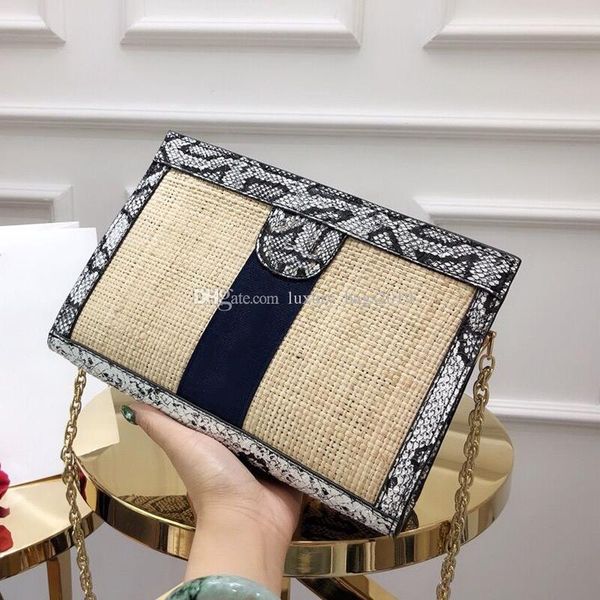 

serpentine chain clip package designer luxury handbags purses calssic presbyopic package weaving section designer crossbody bag