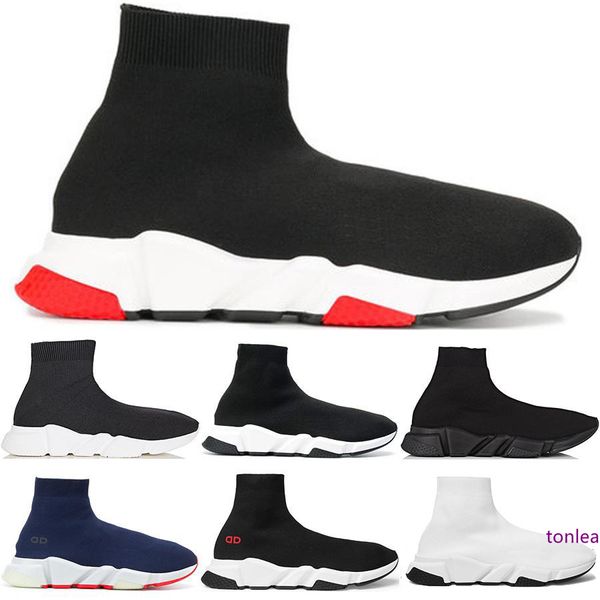 

new luxury designer speed trainer casual shoes black royal eye glitter flat fashion socks boots sneakers fashion trainers runner 36-45